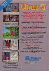 Ultima VI the False Prophet Commodore 64 US box art